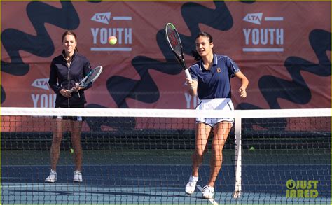 Kate Middleton Meets And Plays Tennis With Us Open Champion Emma Raducanu