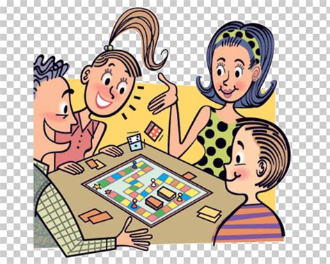 Kids Playing Board Games Clip Art