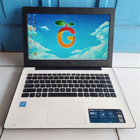 Jual Asus X453s Warna Putih Slim Tipis Hdd 500gb Ram 2gb Intel Celeron N3050 Laptop Second Bekas