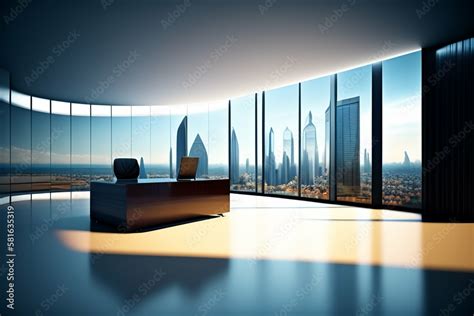 Ultra modern sleek office zoom background Stock Illustration | Adobe Stock