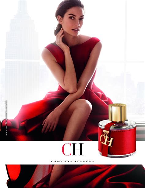 Lily Aldridge Fronts Carolina Herrera Ch Fragrance Ad Campaign