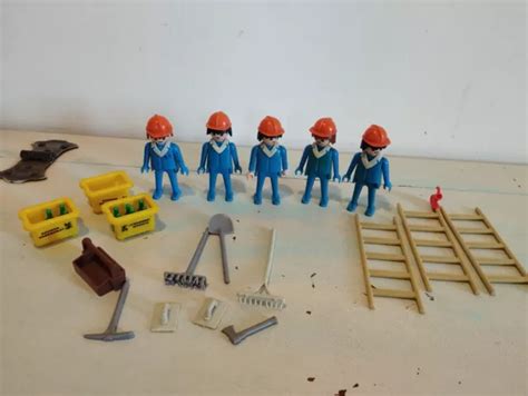 PLAYMOBIL VINTAGE LOT Figurines Travaux Publics EUR 20 00 PicClick FR