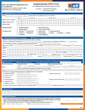 Fillable Online Annexure To Amfi Bp Cir No Supplementary Ckyc