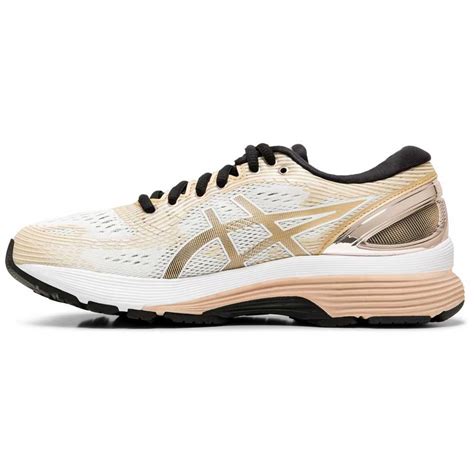 Asics Gel Nimbus 21 Platinum Running Shoes Beige Runnerinn