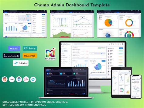 Analytical Dashboard Ui Ux Tailwind Admin Template Champ