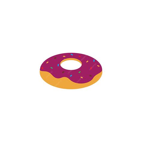 Diseño Del Logotipo Vectorial De La Plantilla De Iconos De Donuts