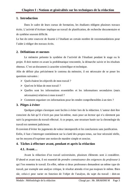 Chapitre 1 Methodologie De La Rédaction Fichier Pdf