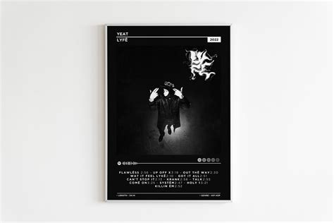 Yeat Lyfe Posters Yeat Albums Album Cover Poster Album Etsy Uk