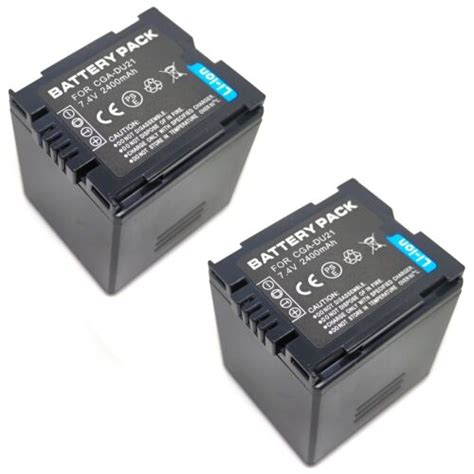 2x Battery For Panasonic Cga Du06 Cgr Du06 Cga Du07 Cgr Du07 Cga Du14 Cgr Du14 Ebay