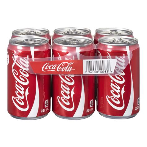 Coca Cola Classic Coke 6 Pack Mini Cans Stong S Market