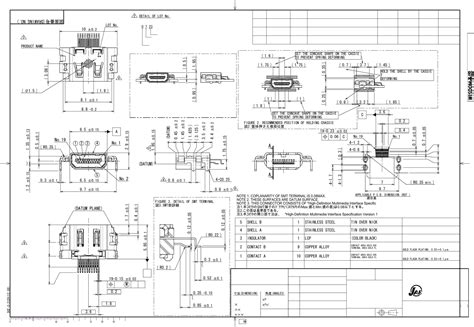 Dc R Ja Drawing Datasheet By Jae Electronics Digi Key Electronics