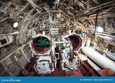 TALLINN, ESTONIA - November 02, 2019: Torpedo Launch Cabin Inside ...