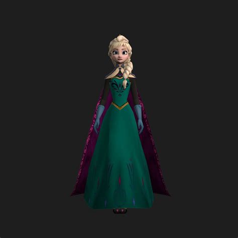 D Model Animated Elsa Frozen Cgtrader