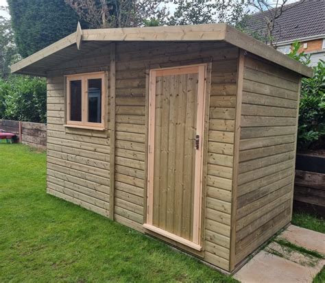 X Tanalised And Pressure Treated Nordic Reverse Apex Shed With