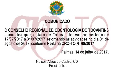 Cro To Conselho Regional De Odontologia Do Tocantins