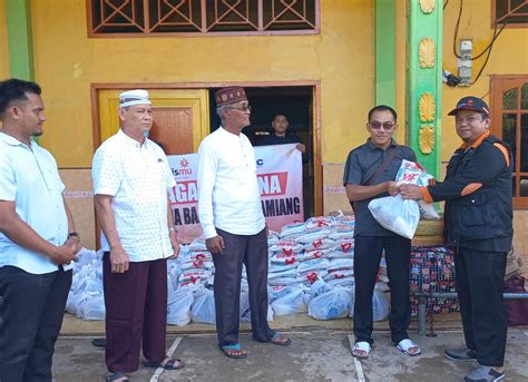 PEDULI BANJIR ACEH TAMIANG LAZISMU SALURKAN PAKET SEMBAKO DAN