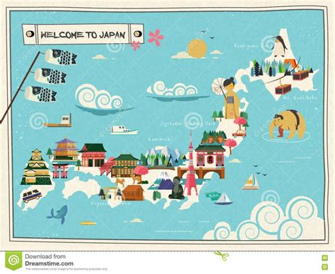 Japan attraction map - Japan attractions map (Eastern Asia - Asia)