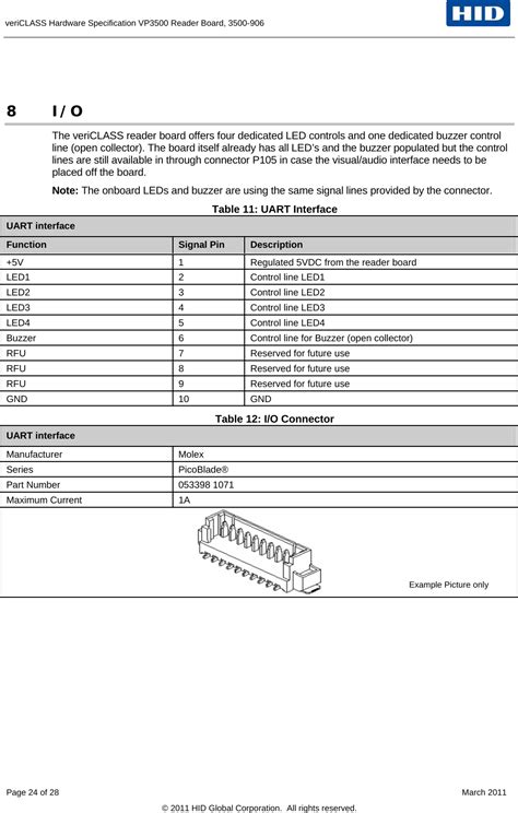 Hid Global Vericlass Rfid Reader Module User Manual Iclass Dell E