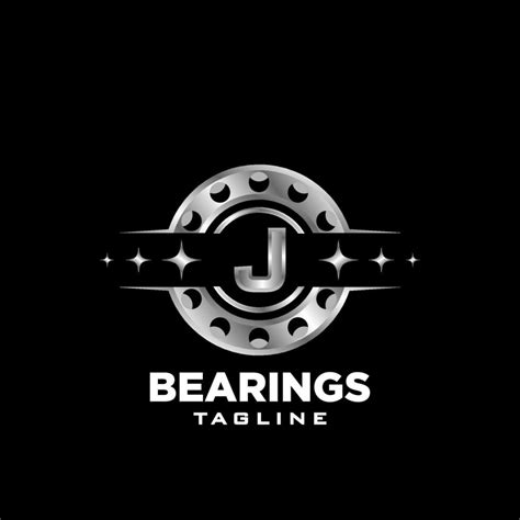 J Letter roller bearing letter logo icon vector emblem 12050416 Vector ...