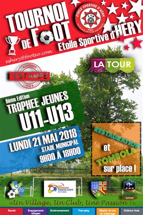 Actualité 6ème édition des tournois U11 et U13 club Football