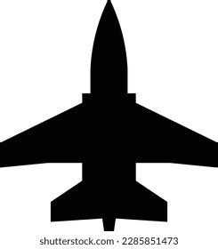 Jet Aircraft Airline Airplane Plane Glyph Stock Vector Royalty Free