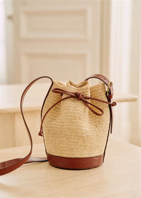 Mini Farrow Raphia Bucket Natural Raffia Raffia S Zane