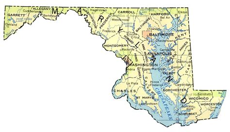 Map of Maryland by Phonebook of Maryland.com