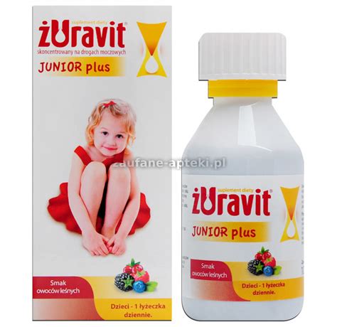 ŻURAVIT JUNIOR PLUS SMAK OWOCÓW LEŚNYCH 100 ml syrop zaufane apteki pl