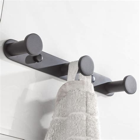 Bigbig Home Morden Style Coat Hooks Black Finish With Heavy Duty