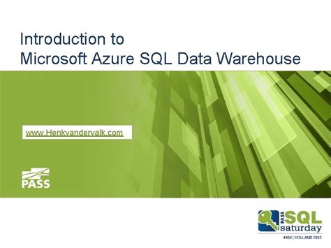 Introduction To Microsoft Azure Sql Data Warehouse