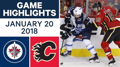 Nhl Game Highlights Jets Vs Flames Jan Youtube