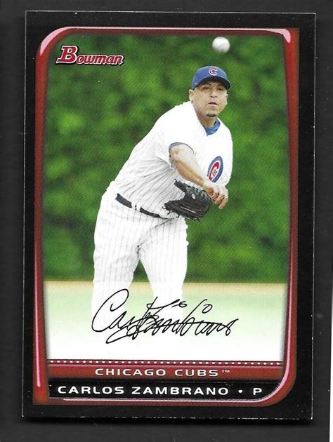 2008 Bowman 14 Carlos Zambrano For Sale Online EBay