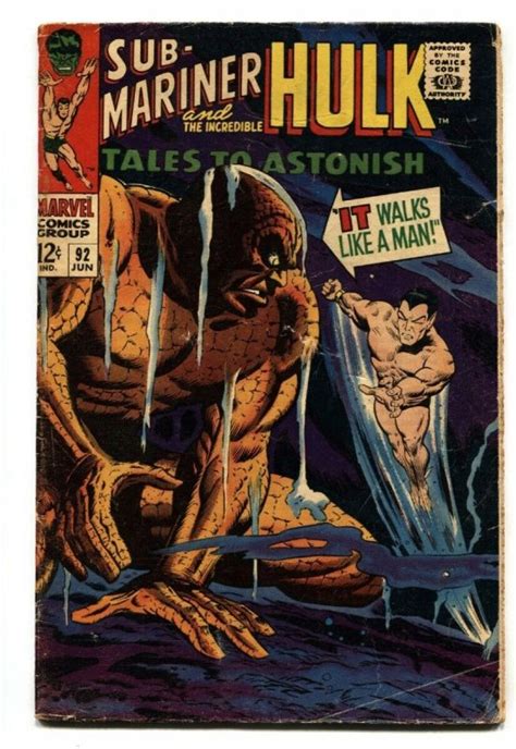 Tales To Astonish Comic Book Hulk Sub Mariner Vg Comic Books