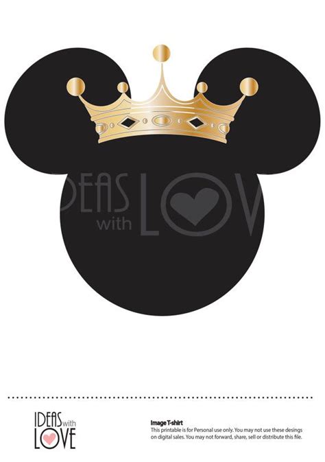 Instant Download Diy Personalize Disney Mickey Ears Printable Iron On Transfer Disney Mickey