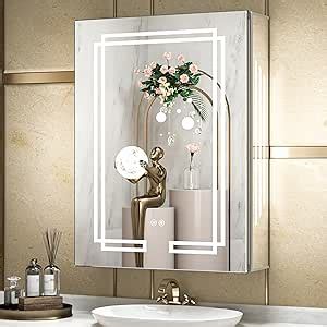 Amazon Tokeshimi X In Medicine Cabinet Bathroom Led Mirror