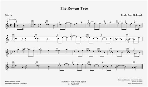 The Rowan Tree Ceol Na Ngleannta Music Of The Glens School Of Piping