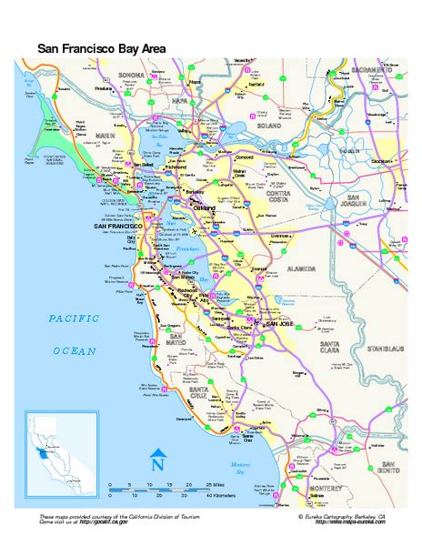 San Francisco Bay Area Map - San Francisco Bay Area • mappery