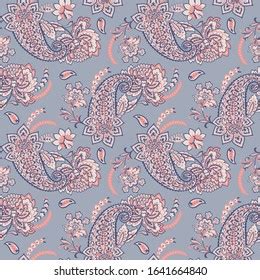 Traditional Seamless Paisley Pattern Vector Indian Stock Vector