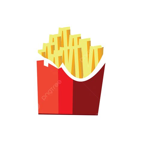 Hand Draw French Fries Potato Icon Vector French Fries Potato Icon