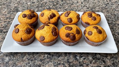 Muffin Gotas de Chocolate Delícias da Eleni YouTube