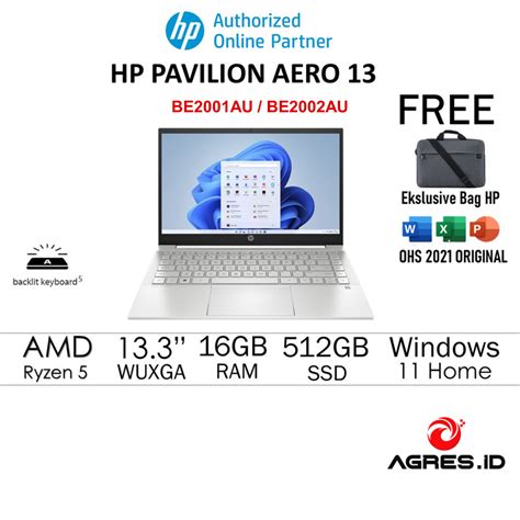 Jual Hp Pavilion Aero Be Au Be Au Ryzen U Gb