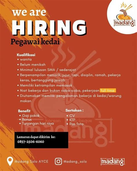 Lowongan Kerja September Crew Outlet Madang Solo Info Loker Solo