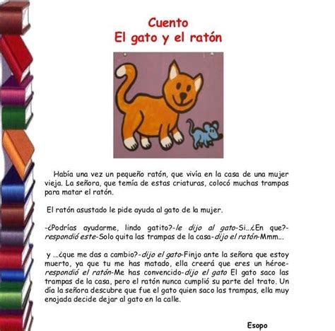 El Gato Y El Raton Cuentos Cuentos Cortitos Cuentos Cortos Para