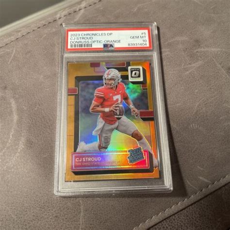 2023 Chronicles DP CJ Stroud Donruss Optic Orange PSA 10 Houston Texans