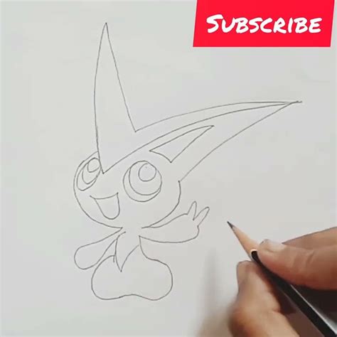 Pokemon Series Xyz How To Draw Victini From Pokemon Series Xyz Easy