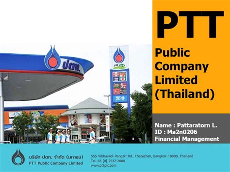 Ptt Public Company Limited Formerly Known As The Petroleum Authority Of