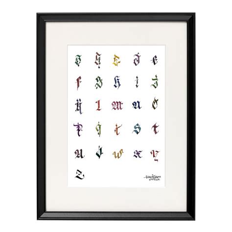 Alphabet Calligraphy ArtWork #alphabet #calligraphy #artwork #frame # ...