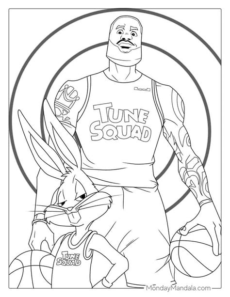 LeBron James Coloring Page Free PDF Printables Coloring Home