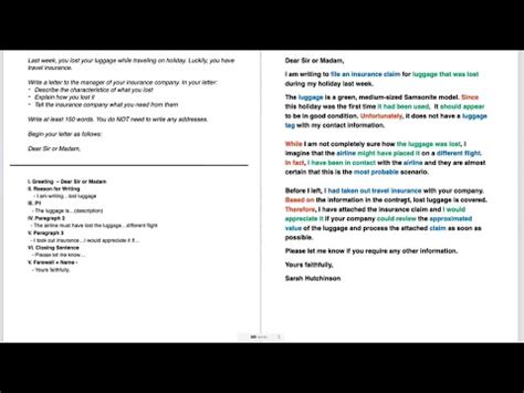 IELTS General Writing Task 1 Formal Letters YouTube