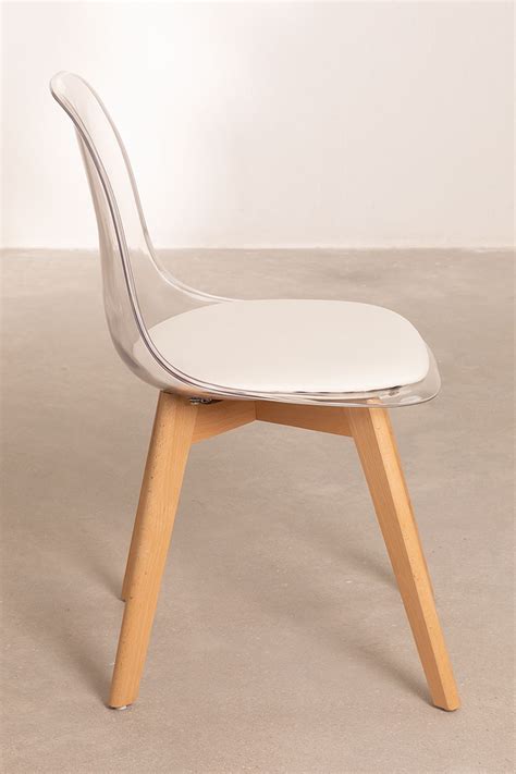 Silla De Comedor Nordic Transparente Sklum